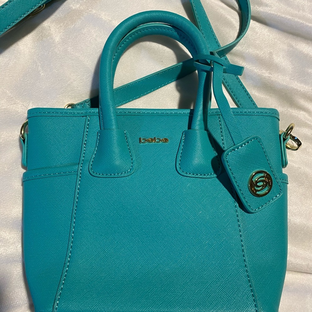 Bebe Turquoise bucket bag
